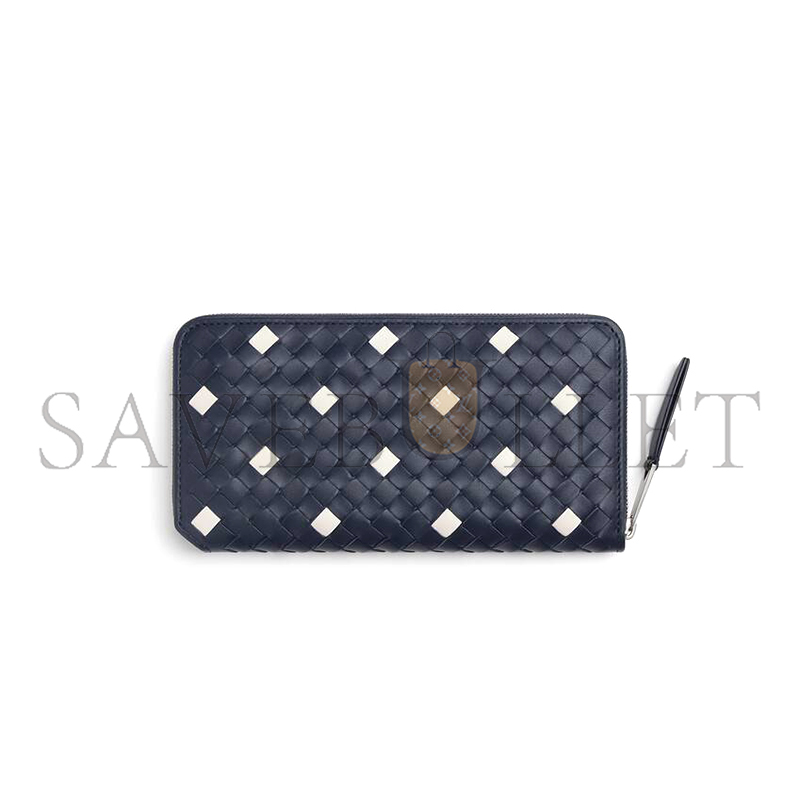 B0tt*ga Ven*ta INTRECCIATO PICCOLO ZIP-AROUND WALLET 814680V5SJ14142 (19*10*2cm)